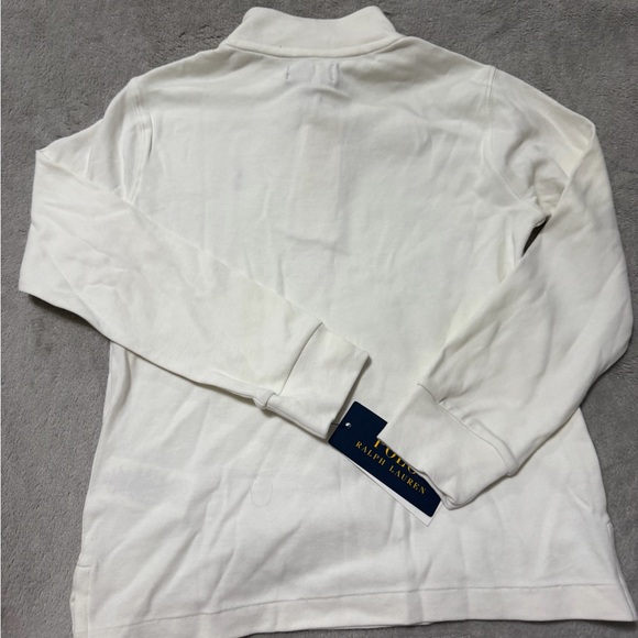 Polo by Ralph Lauren Kid’s Off-White Zip-Up Sweater nwt - Picture 6 of 7